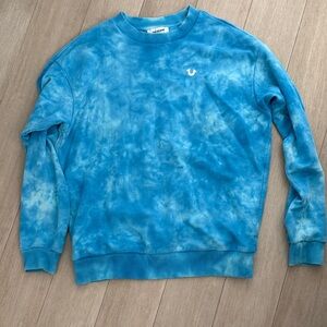 True Religion Men's Vibrant Blue Crewneck Sweater